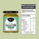 Spicy green chillies pickled