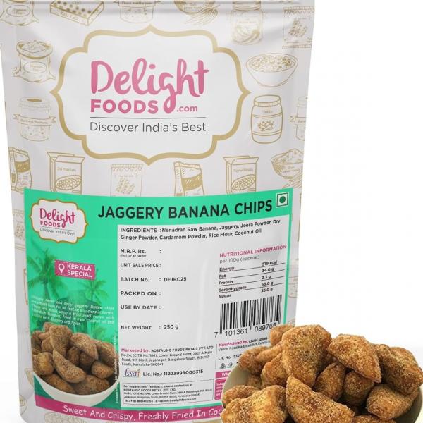 Kerala Jaggery Banana Chips 250g