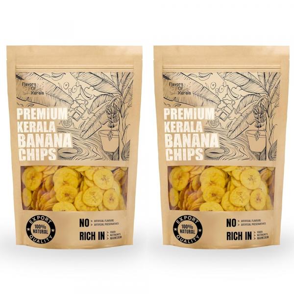 Premium Kerala Banana Chips in Coconut Oil, 1200g
