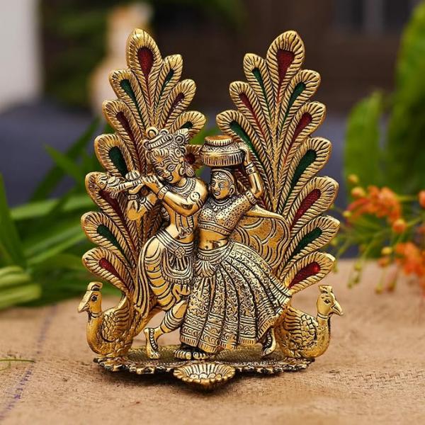 Radha Krishna Idol Showpiece  (8 x 6 Inches),