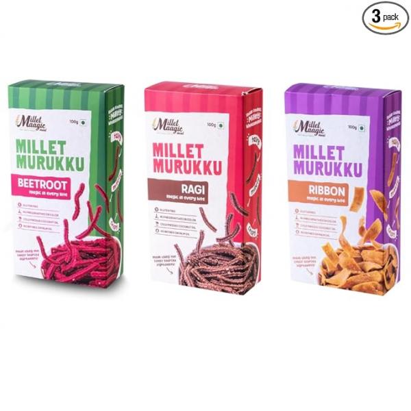 Beetroot Ragi Murukku