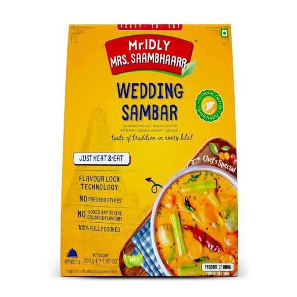 Wedding Sambar Authentic Tamil Nadu Style Lentil Stew Ready-to-Eat