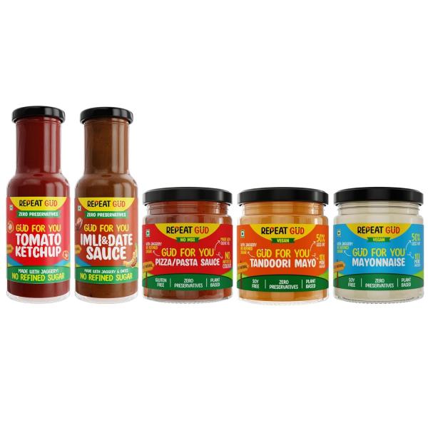 Healthy Sauces (Tomato Ketchup, Imli & Date, Tandoori Mayonnaise, Pizza Pasta Sauce,Mayonnaise)