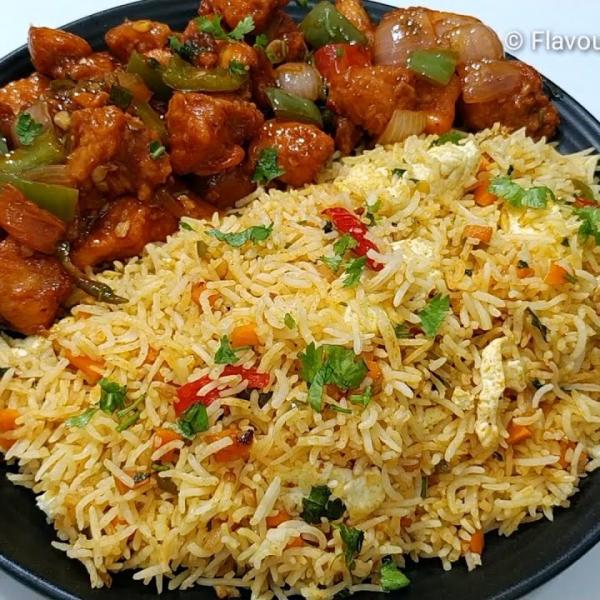 fried rice With Chilly chicken