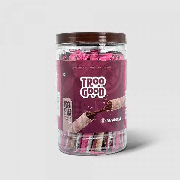 Wafer Rolls made with Ragi and Chocolate